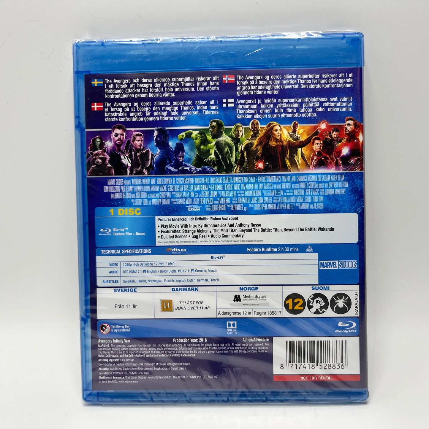 Marvel's Avengers - Infinity War (Blu-Ray)