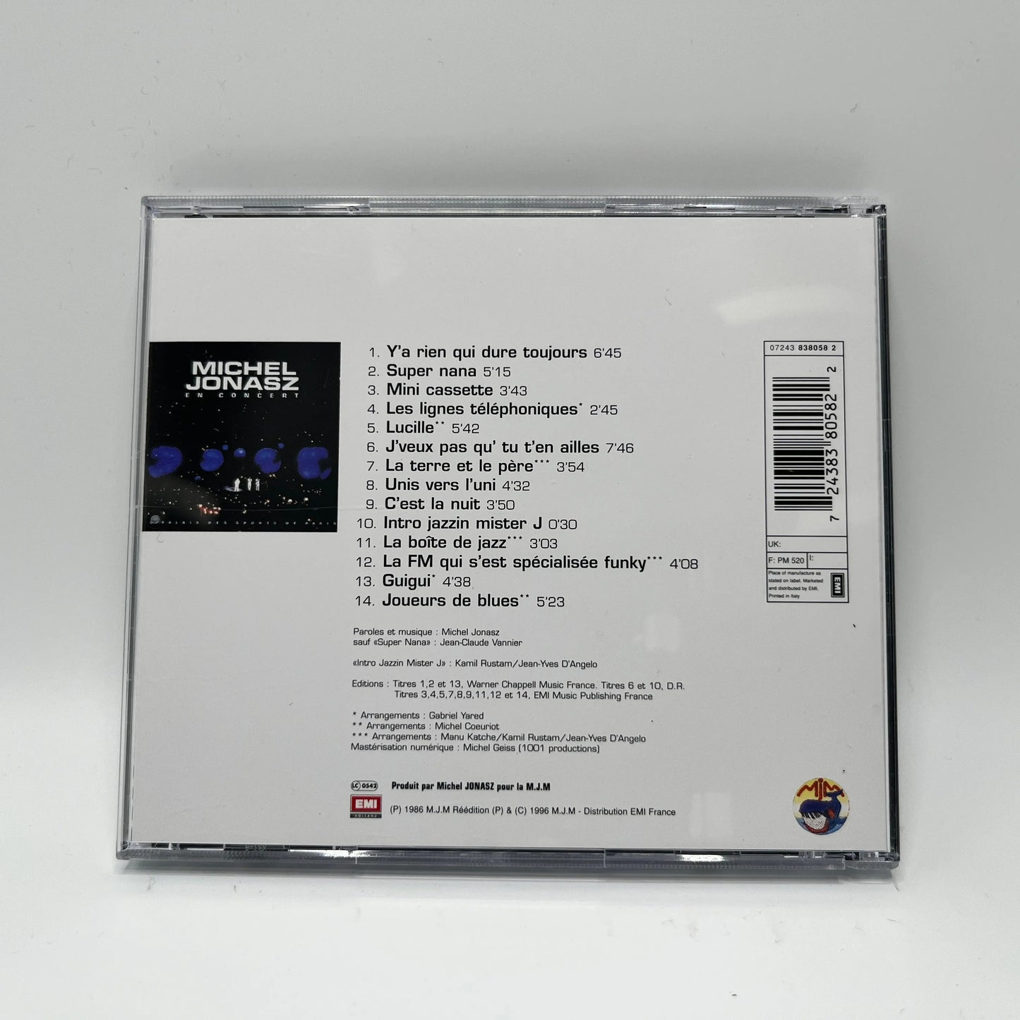 Michel Jonasz - En Concert Au Palais Des Sports CD