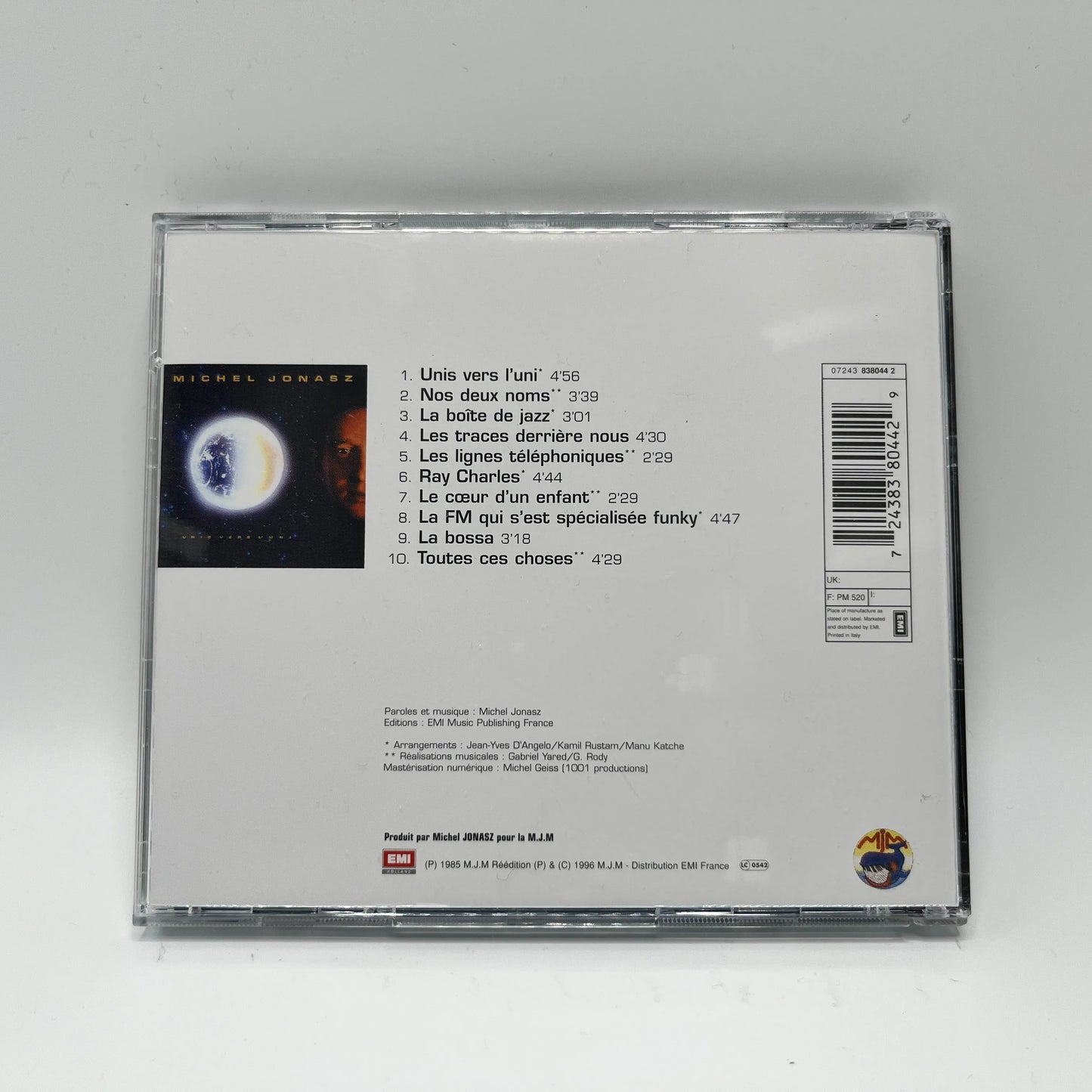 Michel Jonasz - Unis Vers L'Uni CD