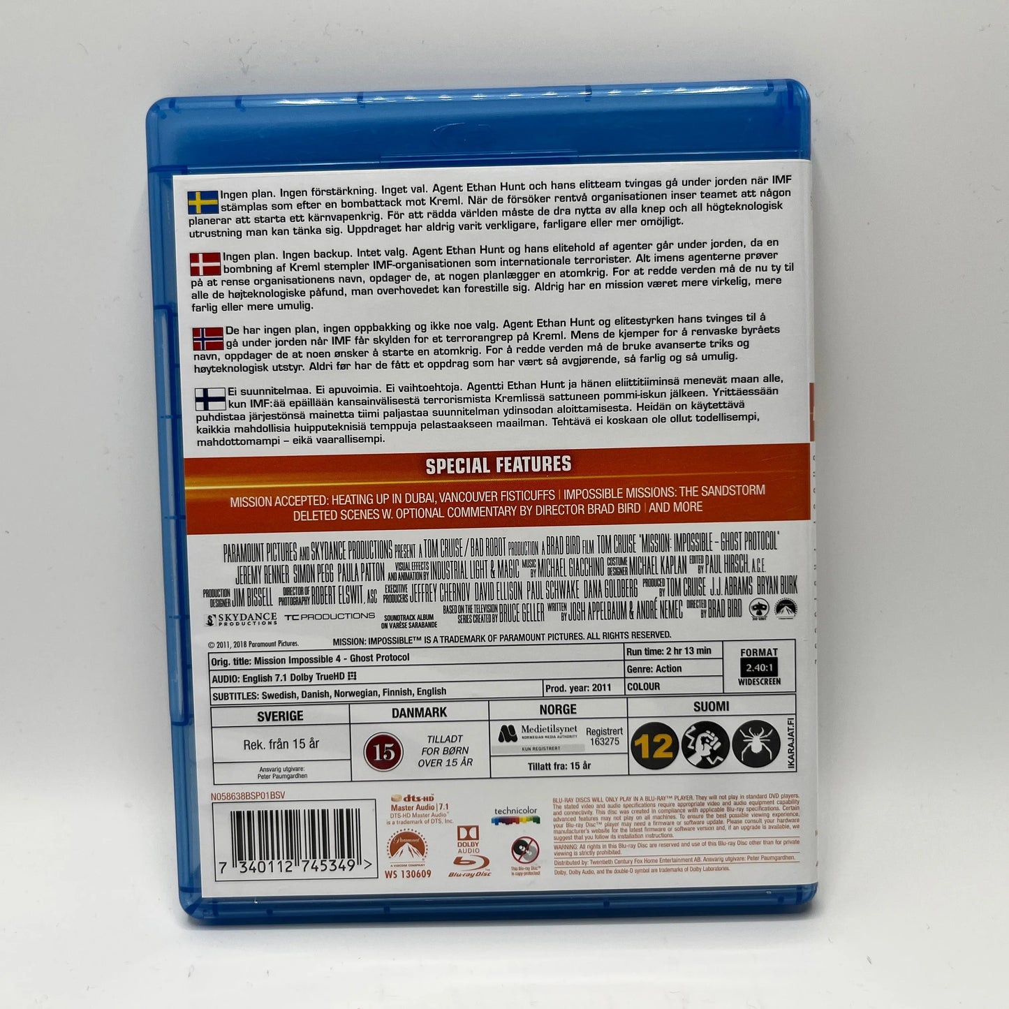 Mission Impossible - Ghost Protocol (Blu-Ray)