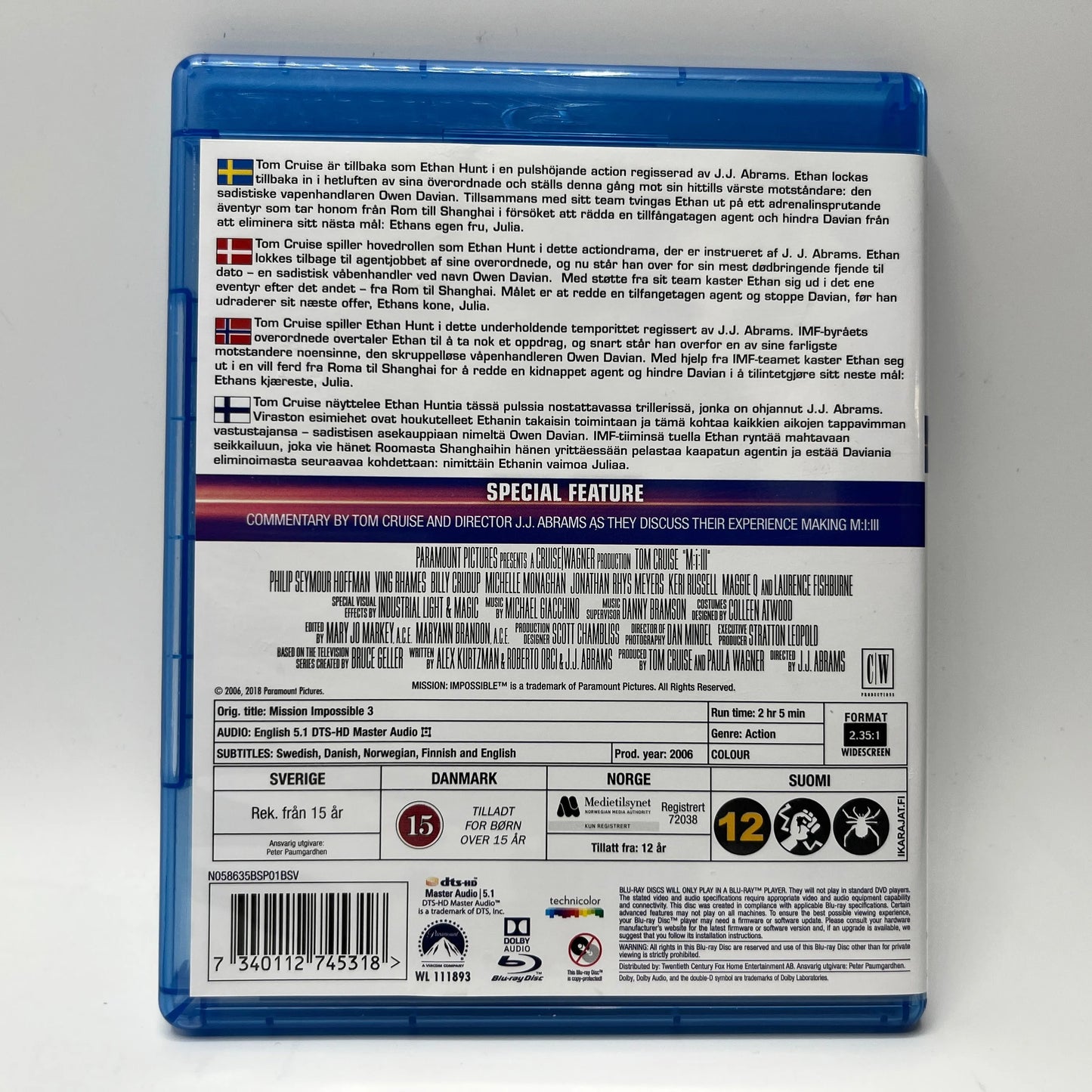 Mission Impossible III (Blu-Ray)