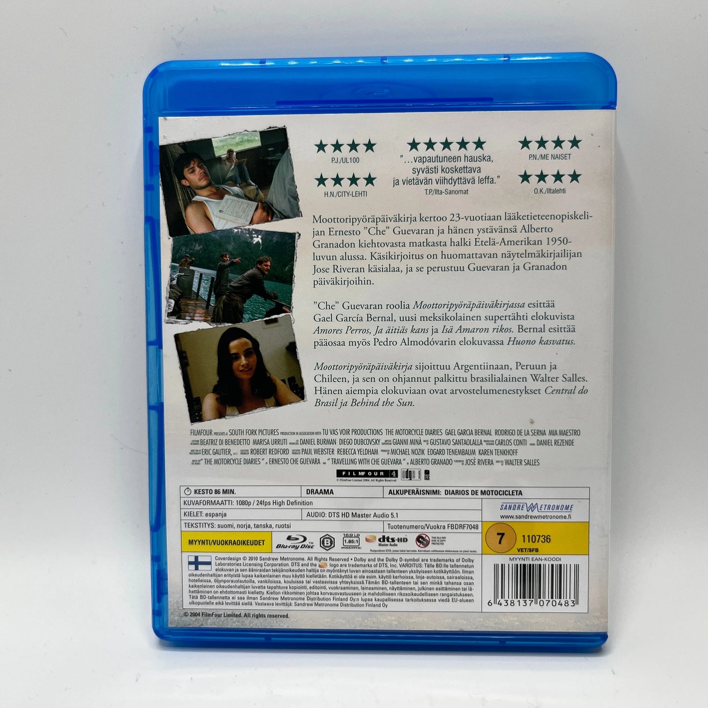 Moottoripyöräpäiväkirja (Blu-Ray)