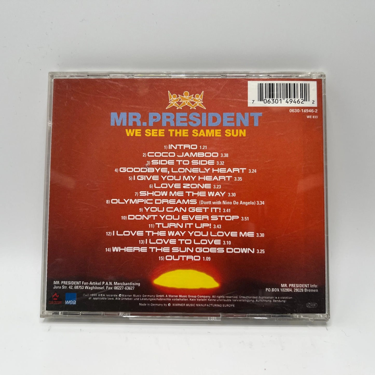 Mr. President - We See The Same Sun CD