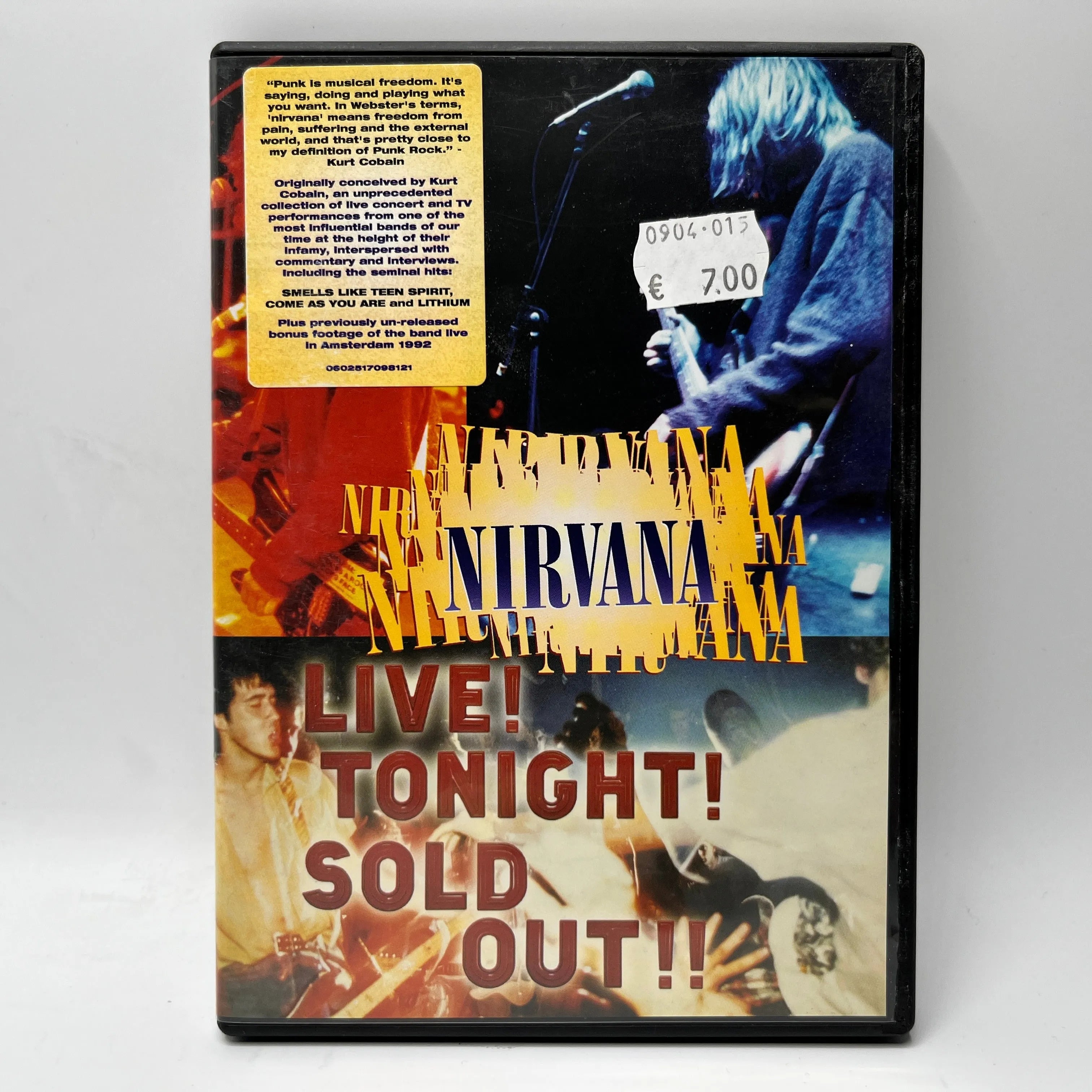 Nirvana - Live! Tonight! Sold Out! (DVD)