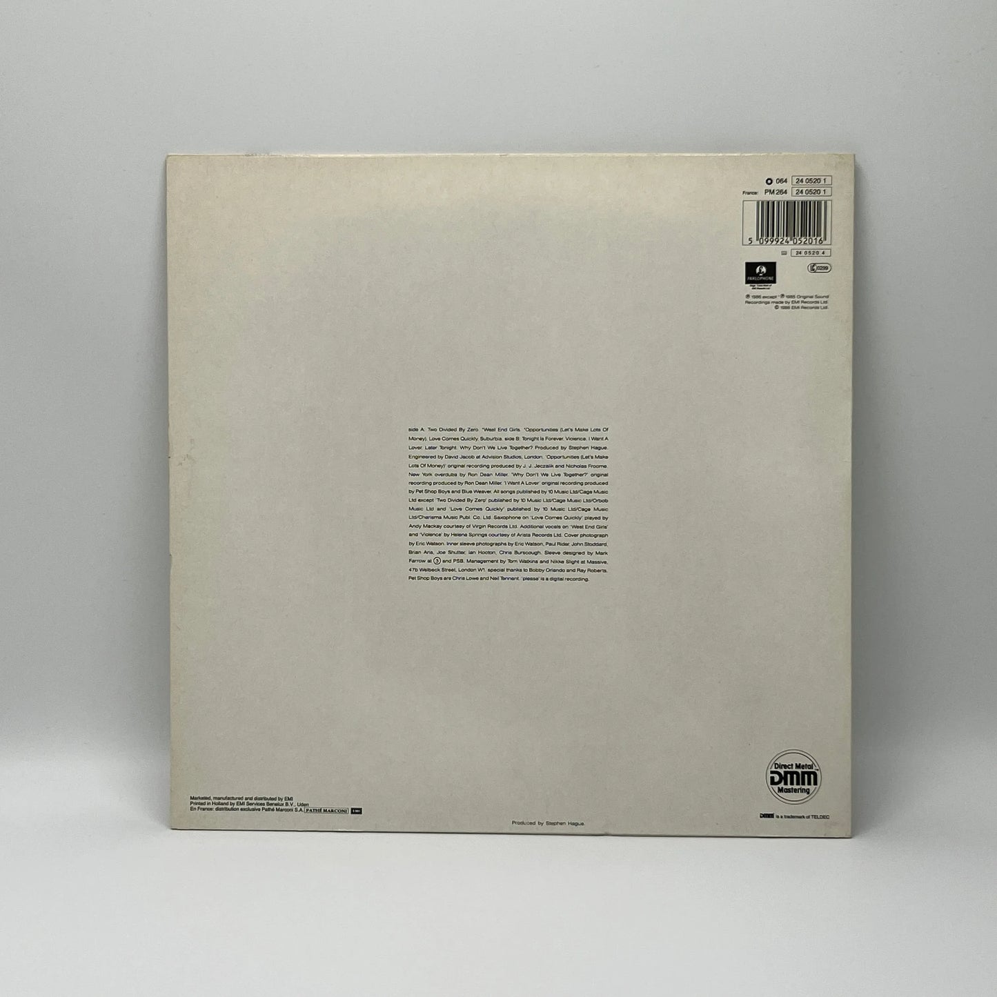 Pet Shop Boys - Please LP
