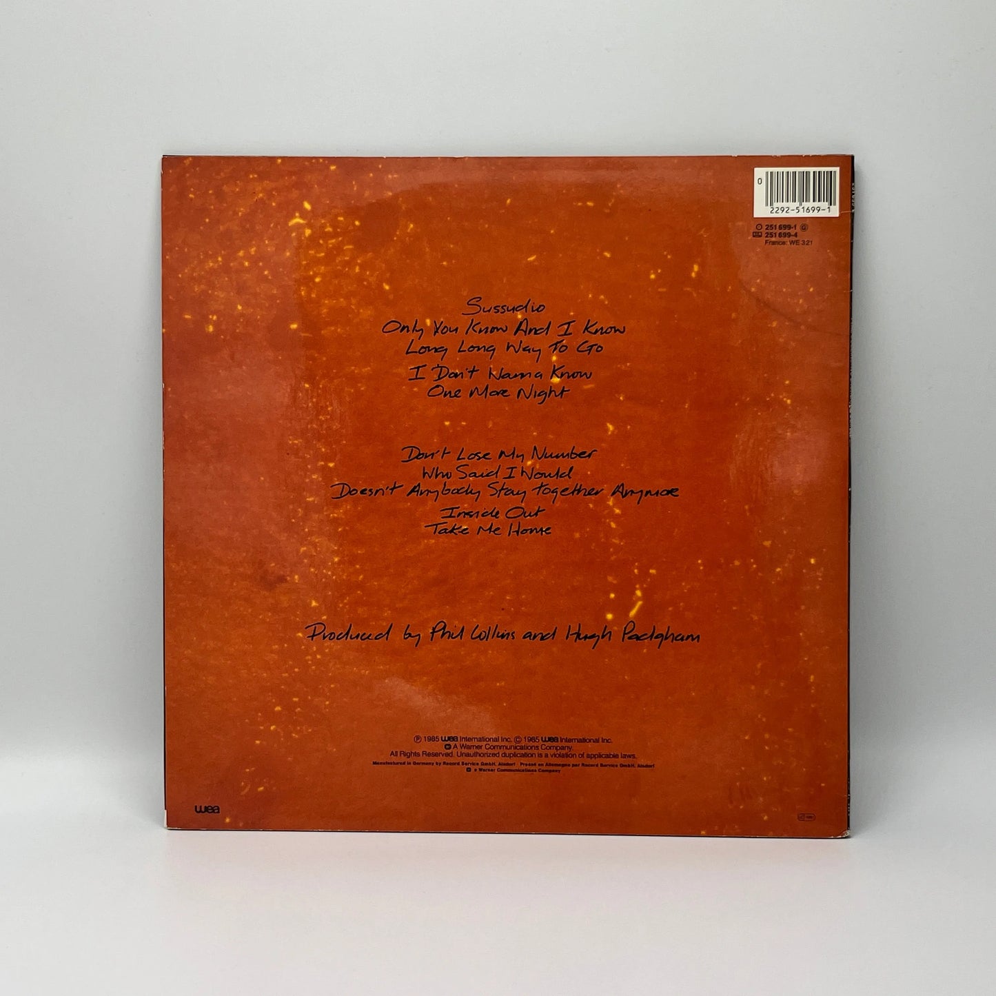 Phil Collins - No Jacket Required LP