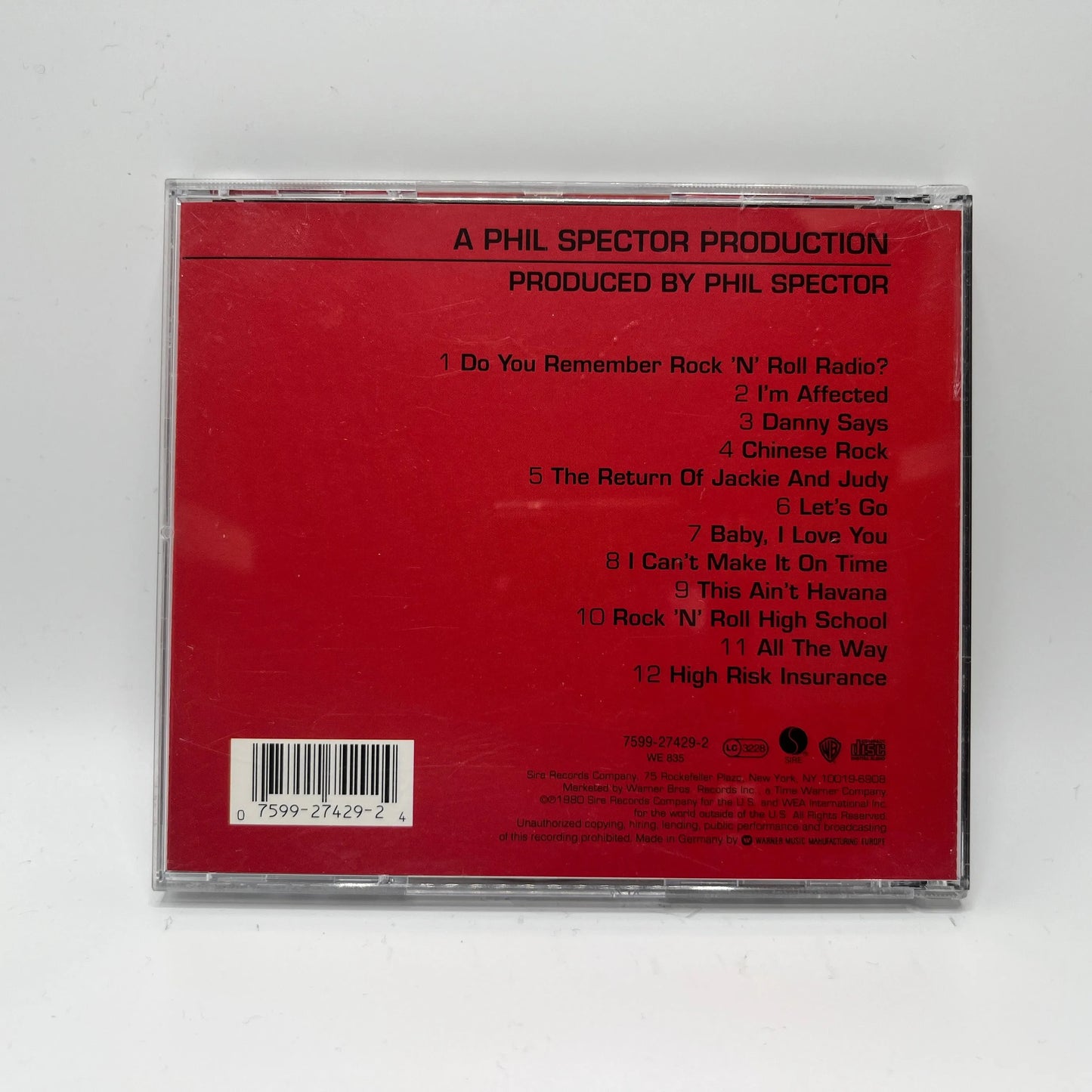 Ramones - End Of The Century CD