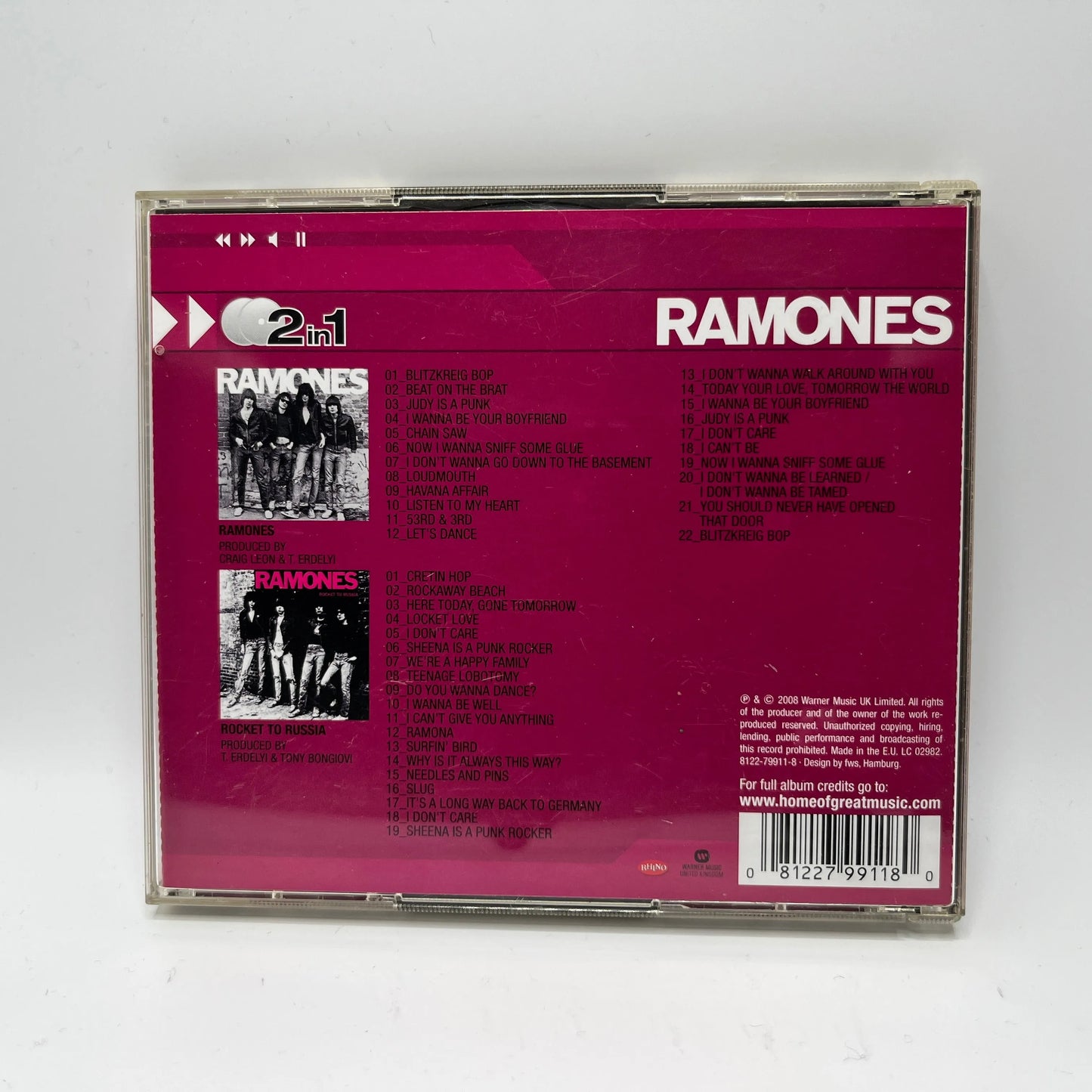 Ramones - Ramones/Rocket To Russia 2CD