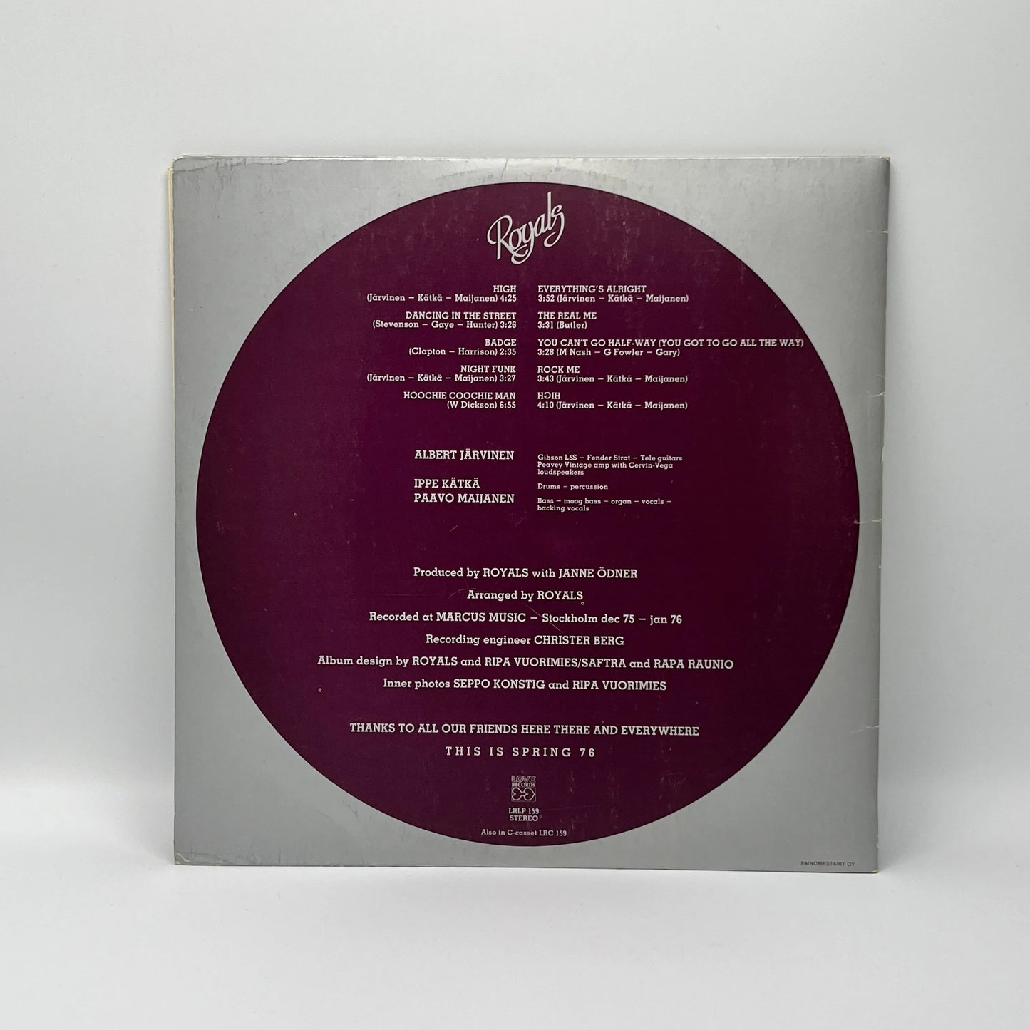 Royals - Spring 76 LP