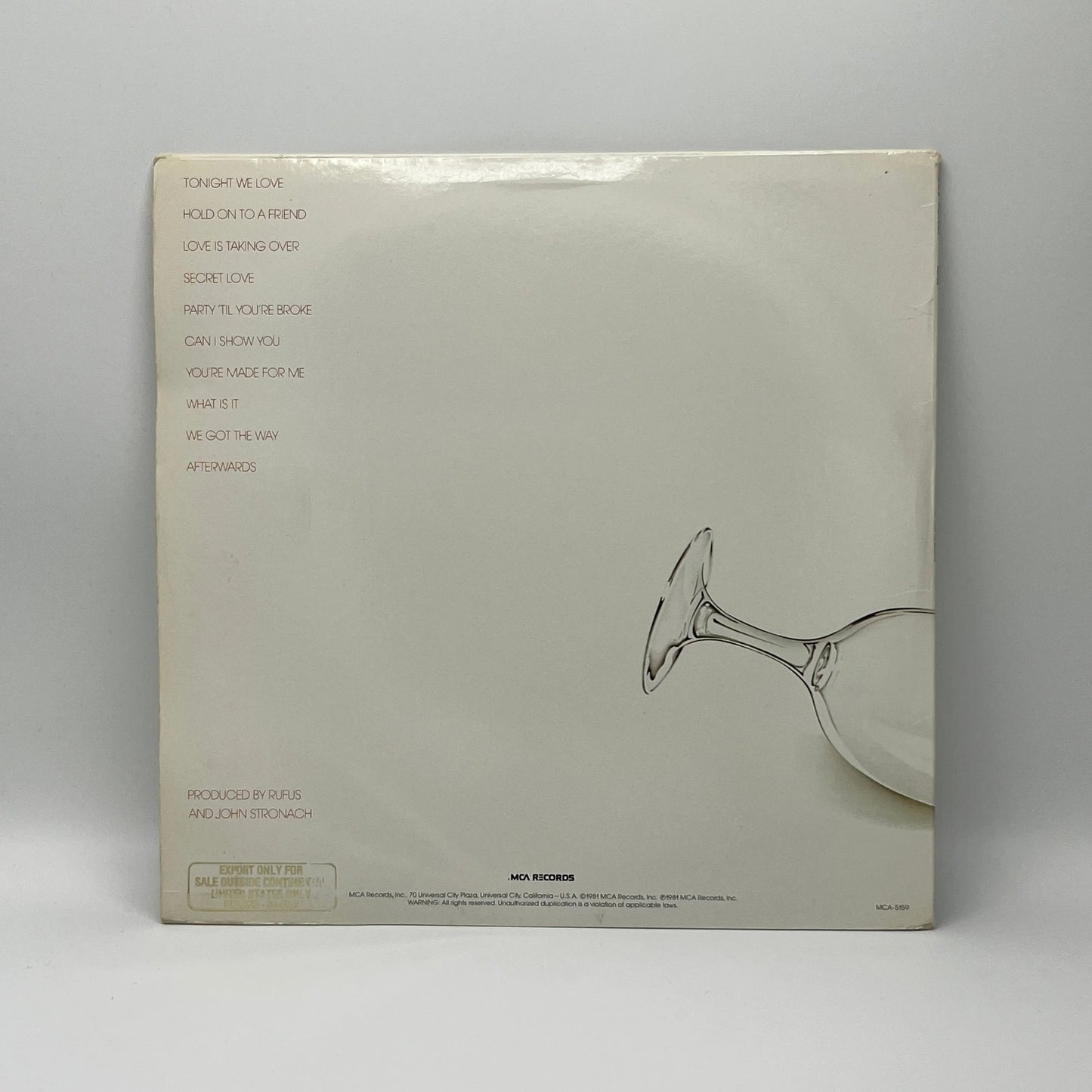 Rufus - Party 'Til You're Broke LP