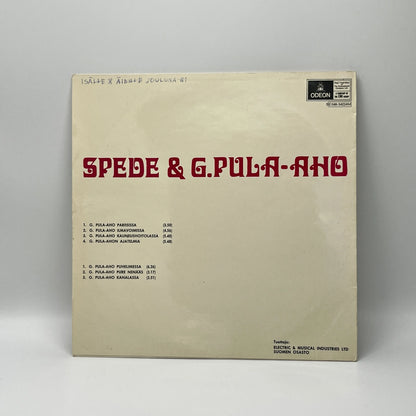 Spede & G. Pula-Aho – G. Pula-Aho Pariisissa LP