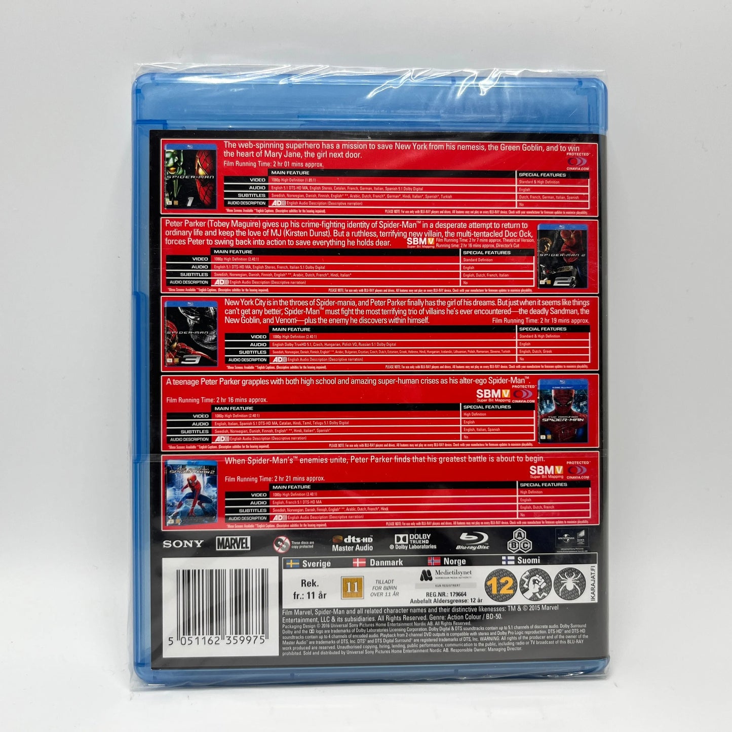 Spider-Man - 5-Movie Collection (Blu-Ray)