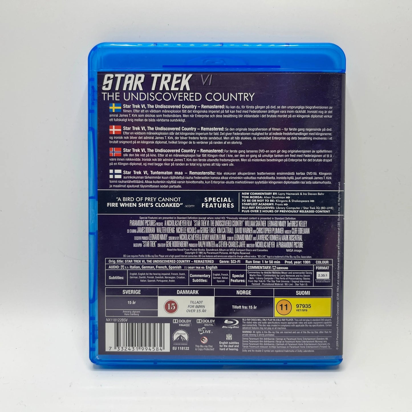 Star Trek VI - The Undiscovered Country (Blu-Ray)