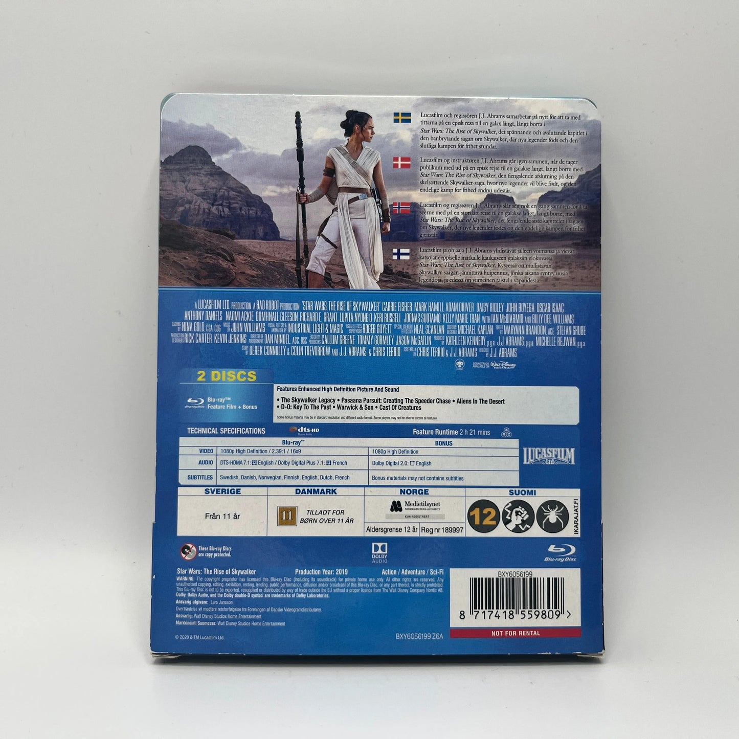 Star Wars - The Rise Of Skywalker (Blu-Ray, Steelbook)