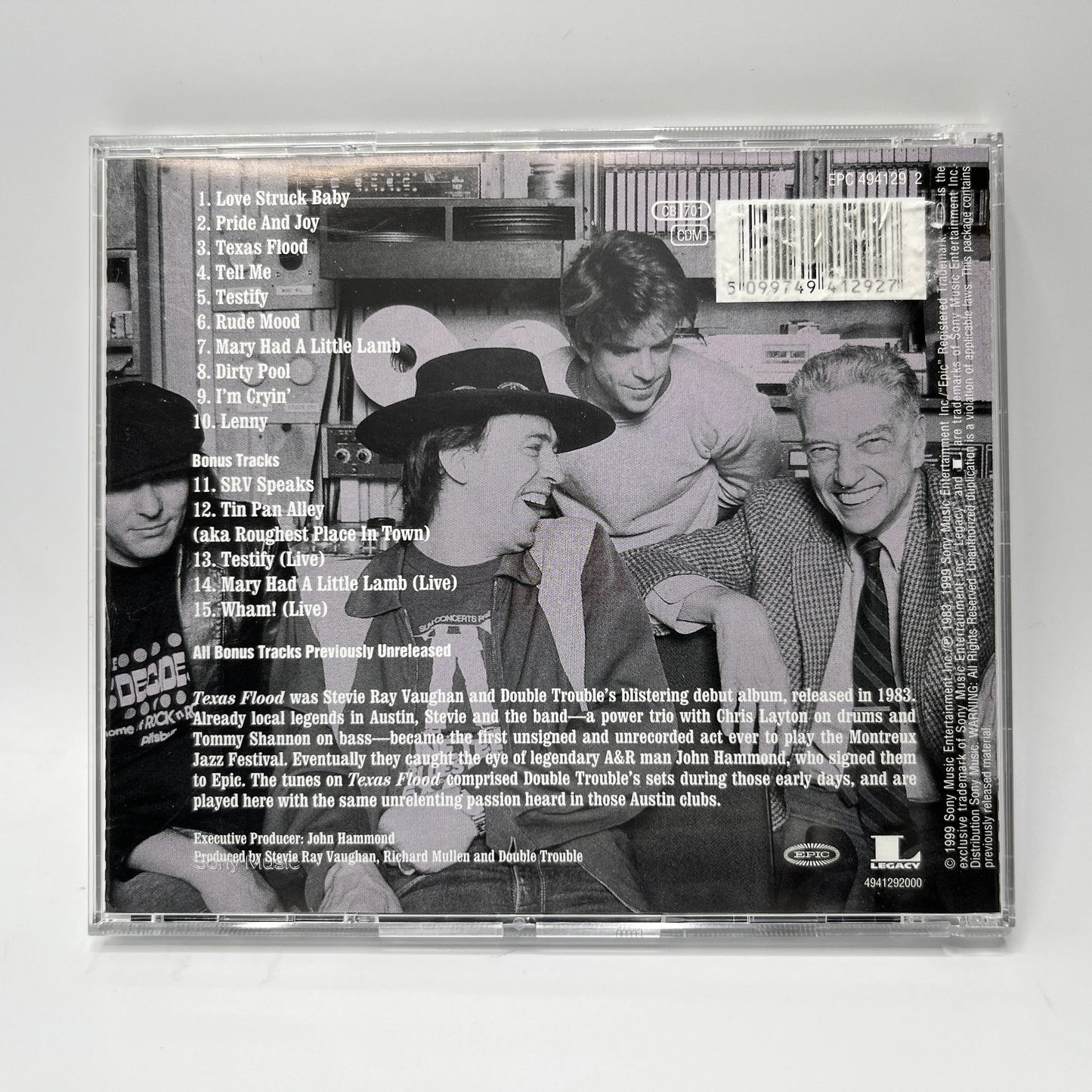 Stevie Ray Vaughan And Double Trouble - Texas Flood CD