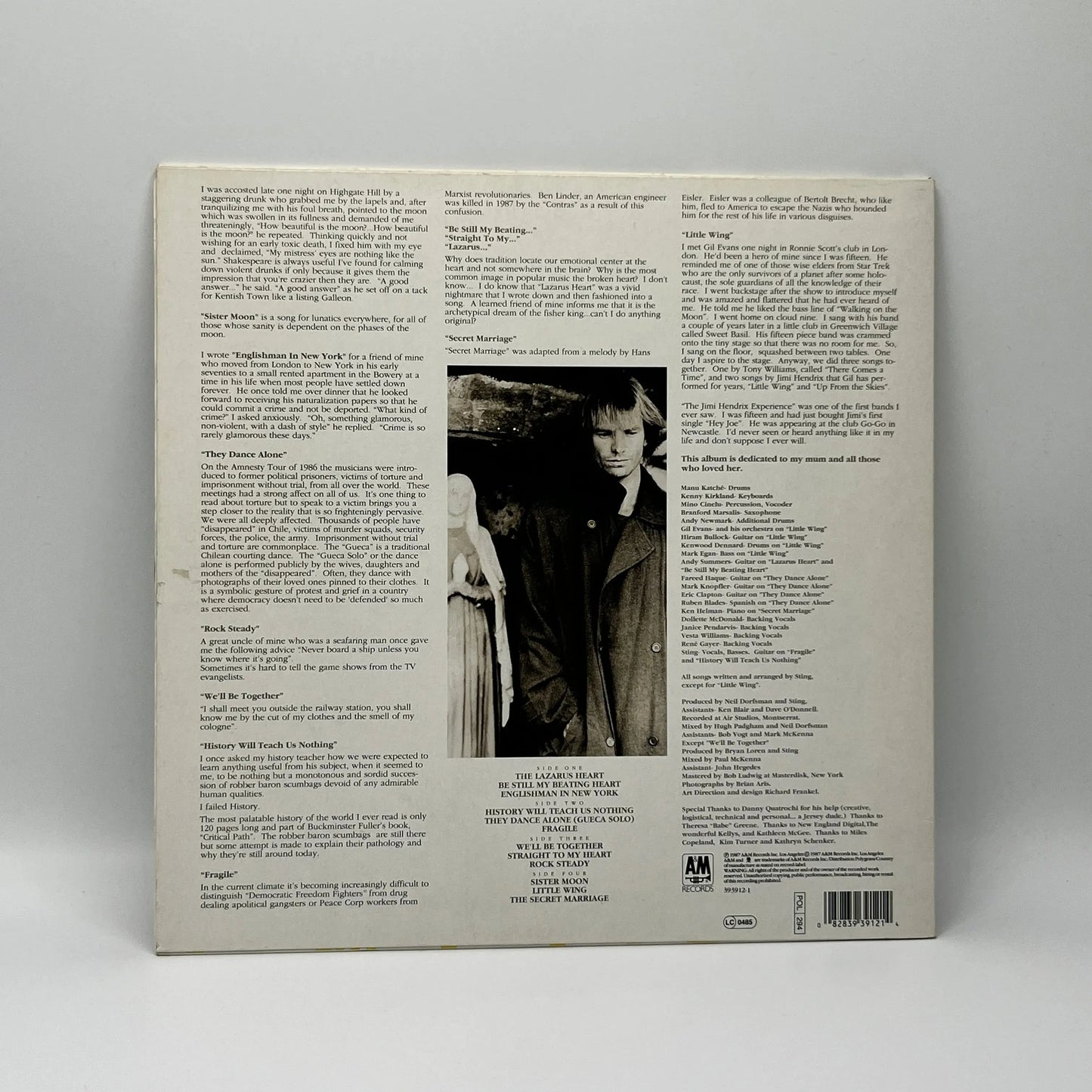 Sting - Nothing Like The Sun 2LP