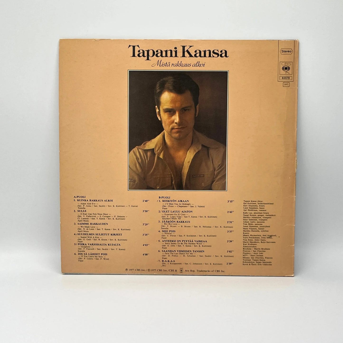 Tapani Kansa - Mistä Rakkaus Alkoi LP