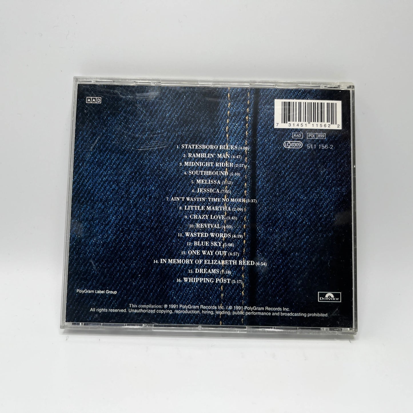 The Allman Brothers Band - A Decade Of Hits 1969-1979 CD