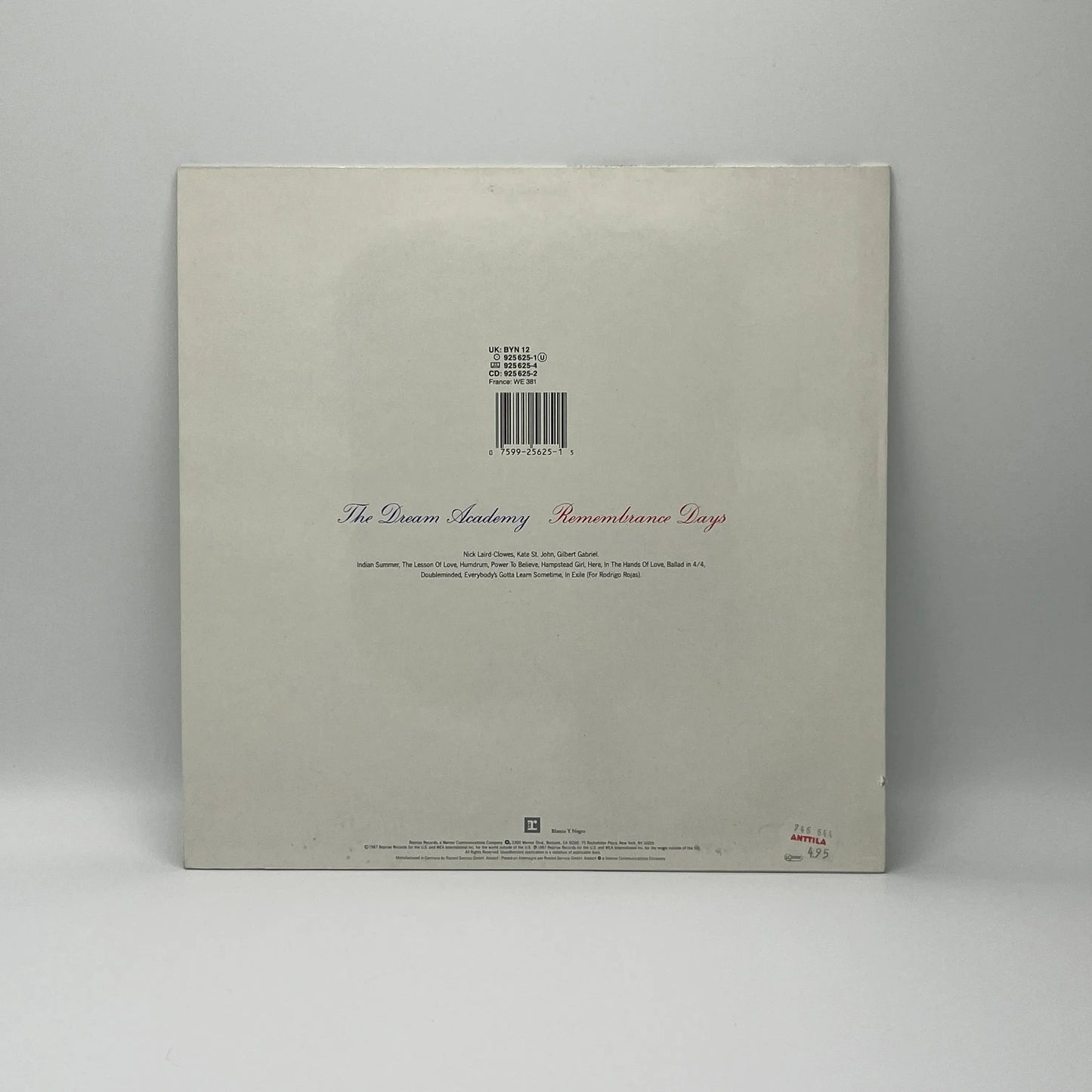 The Dream Academy - Remembrance Days LP