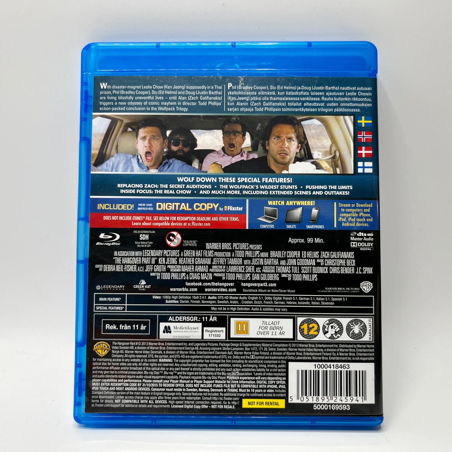 The Hangover Part III - Kauhea Kankkunen 3 (Blu-Ray)