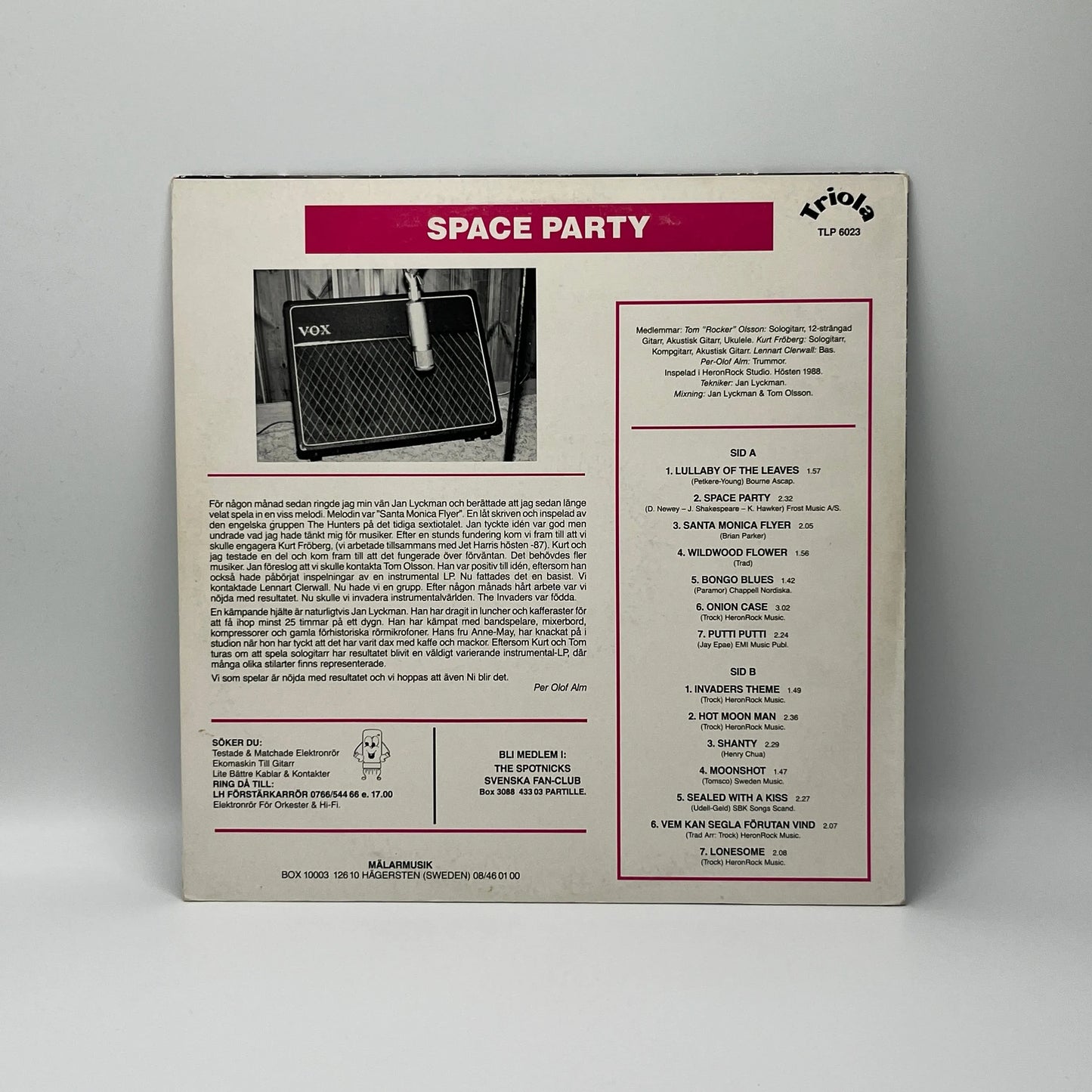 The Invaders - Space Party LP
