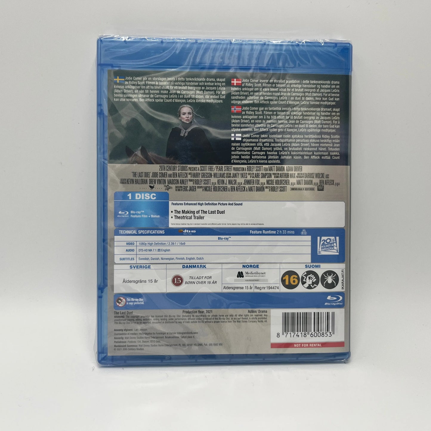 The Last Duel (Blu-Ray)