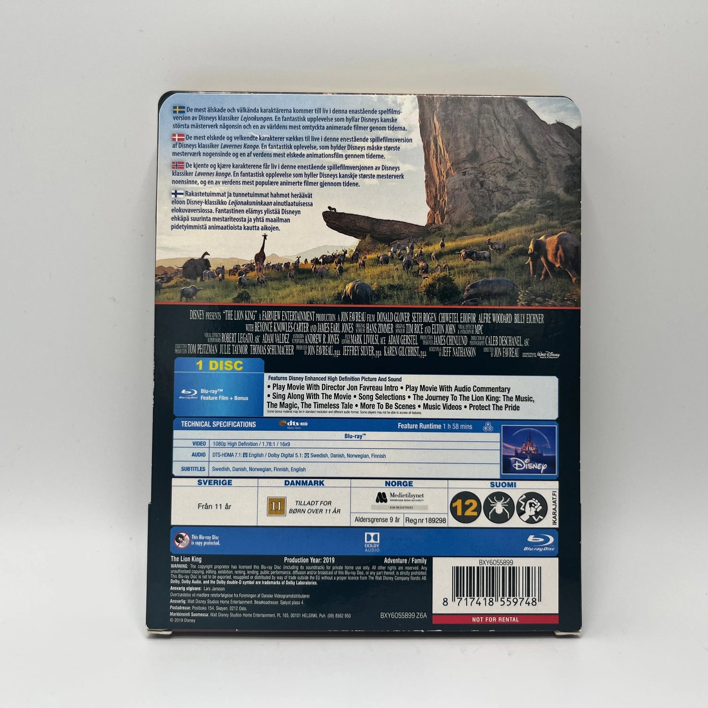The Lion King (Blu-Ray, Steelbook)