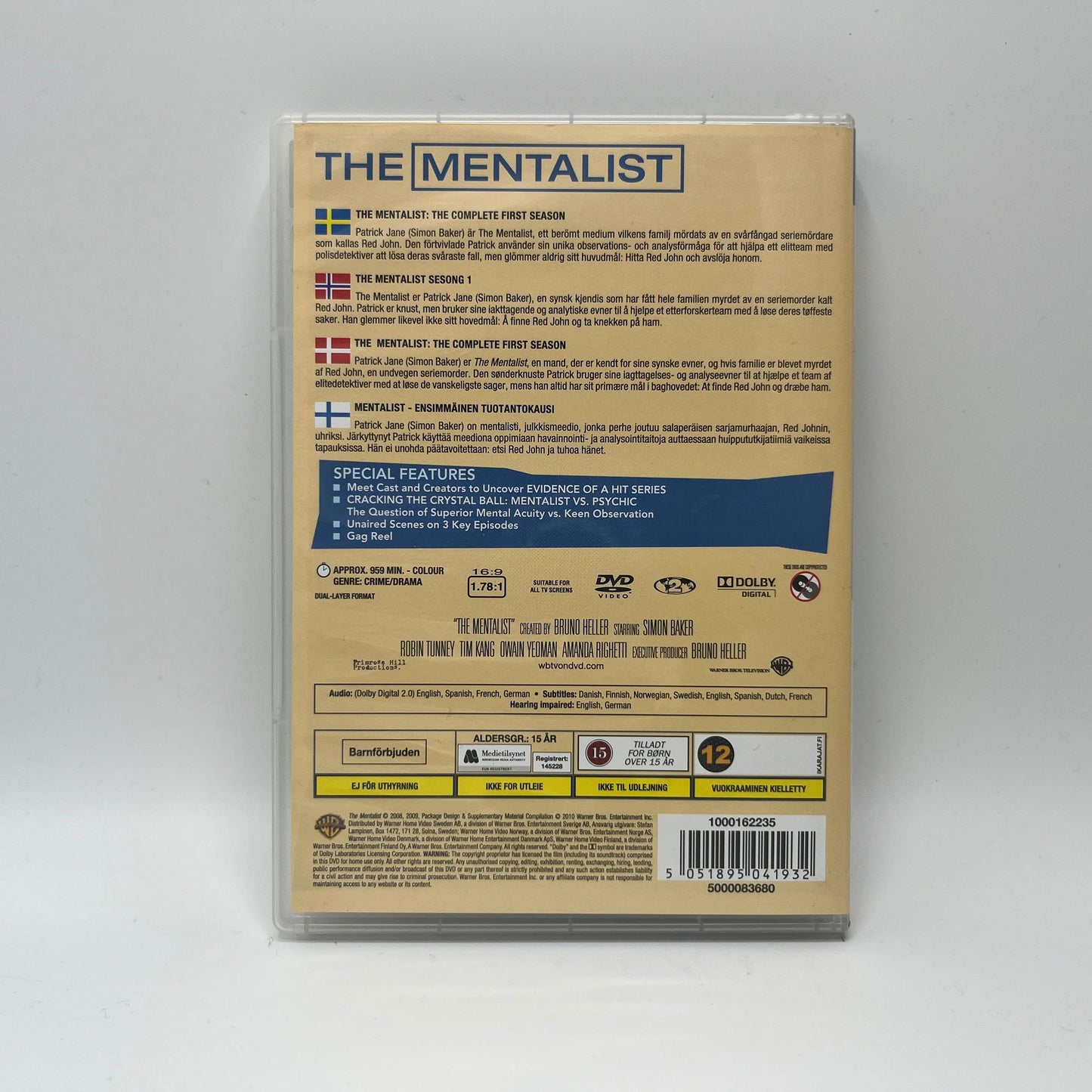 The Mentalist - Kausi 1 (DVD)