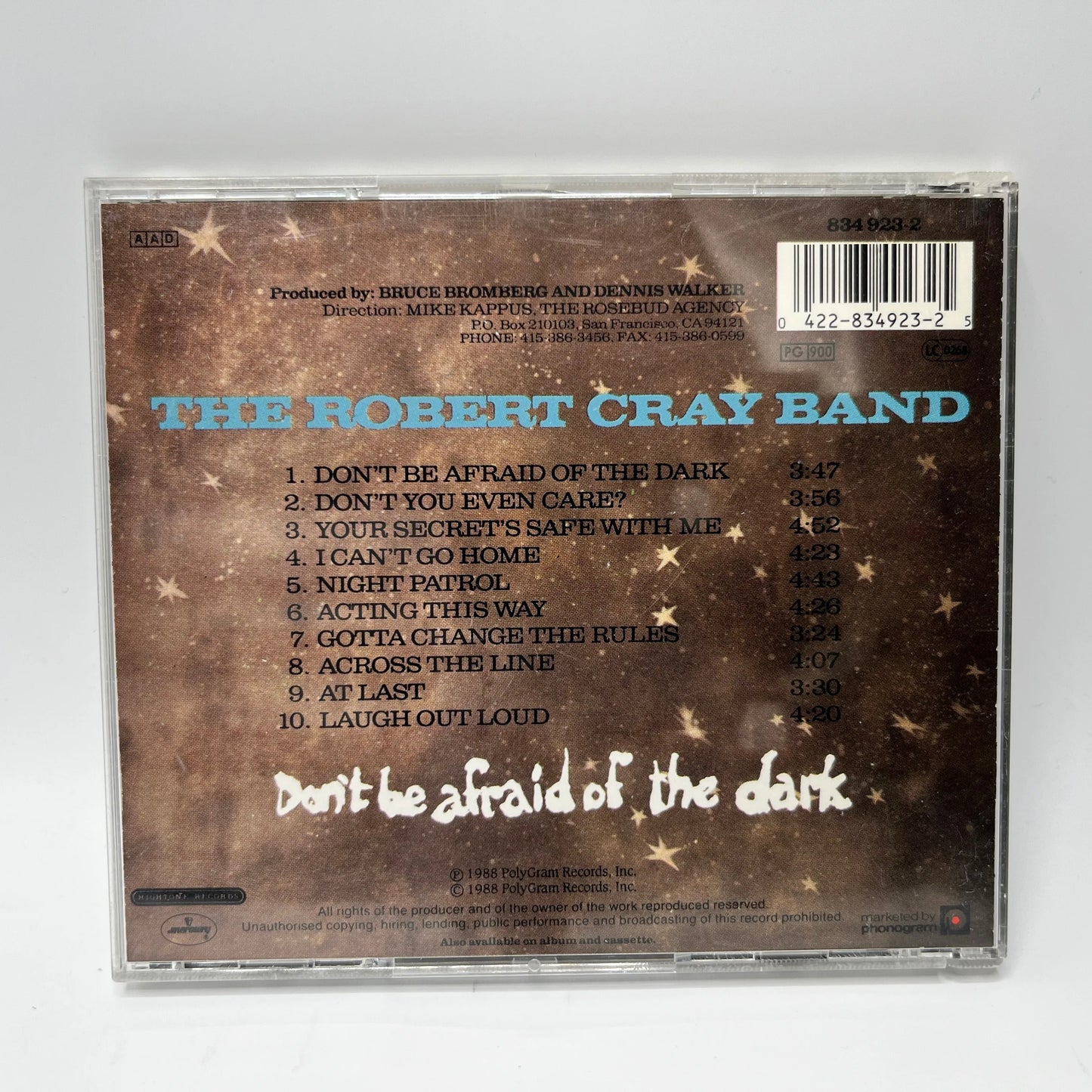 The Robert Cray Band – Don't Be Afraid Of The Dark CD