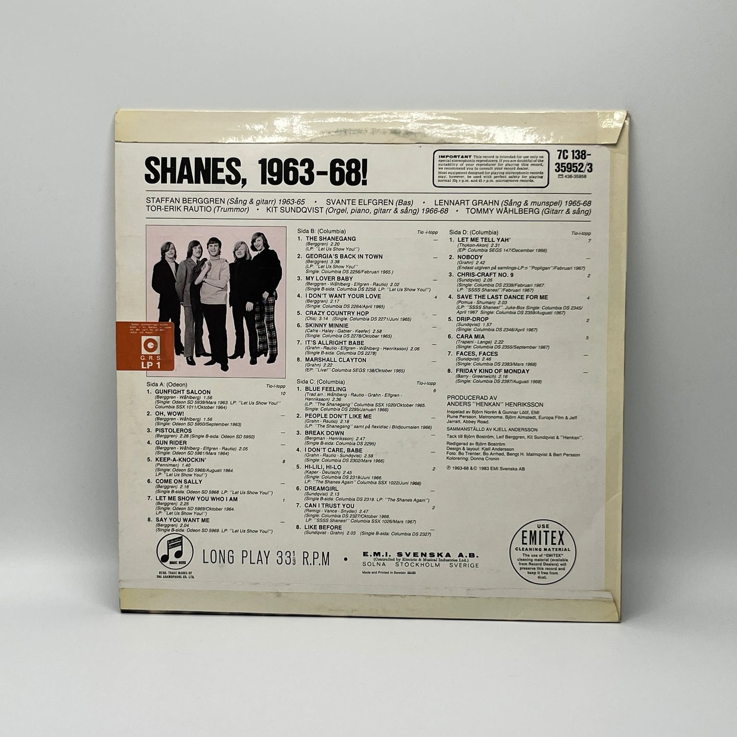 The Shanes - Shanes, 1963-68! 2LP