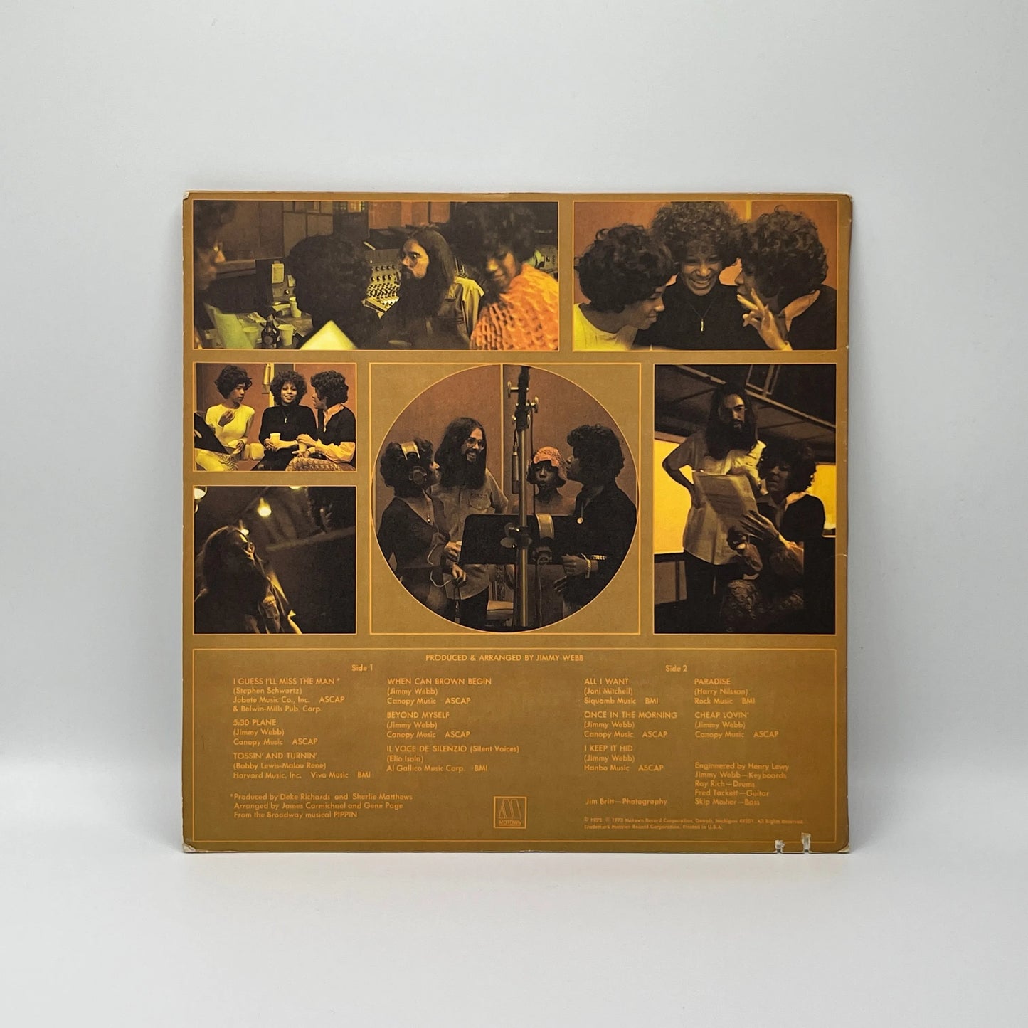 The Supremes – The Supremes Produced And Arranged By Jimmy Webb LP