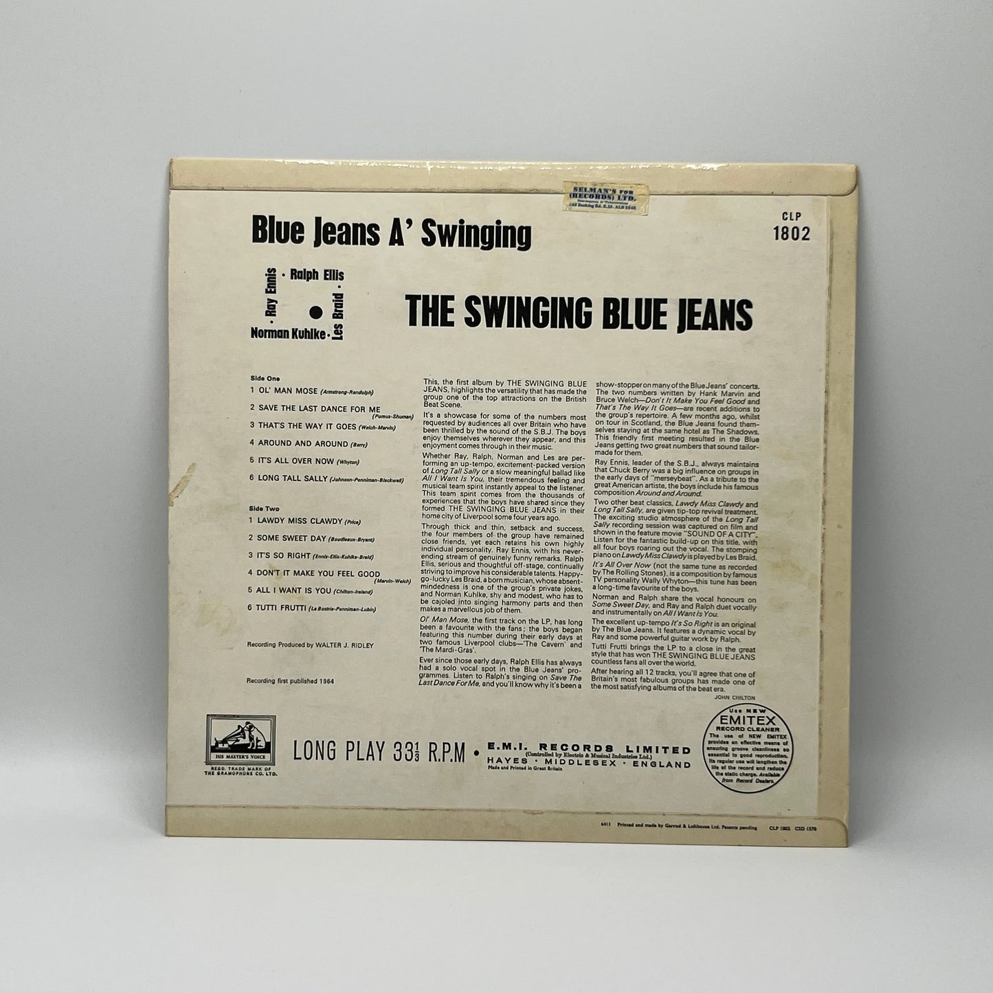 The Swinging Blue Jeans – Blue Jeans A' Swinging LP