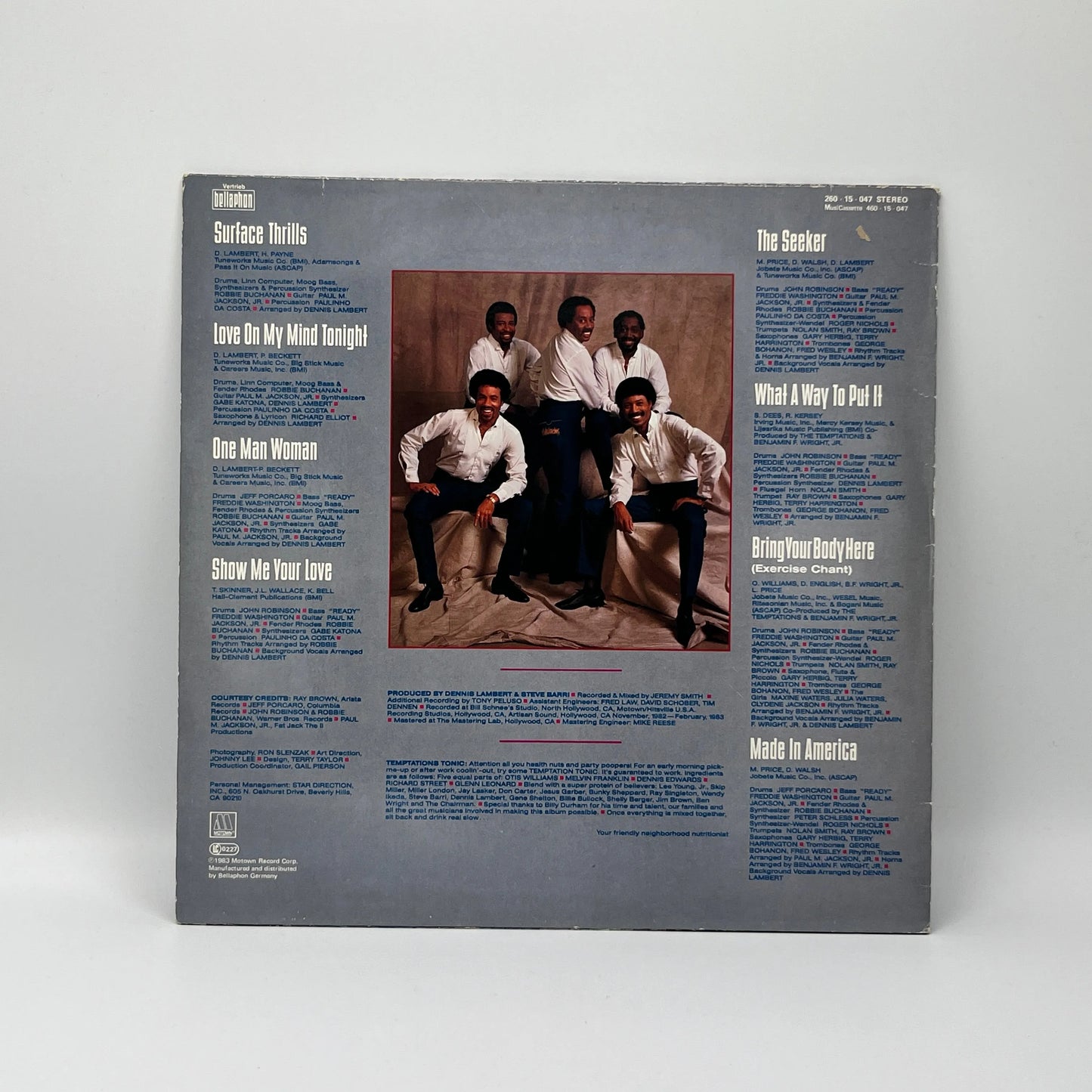 The Temptations - Surface Thrills LP