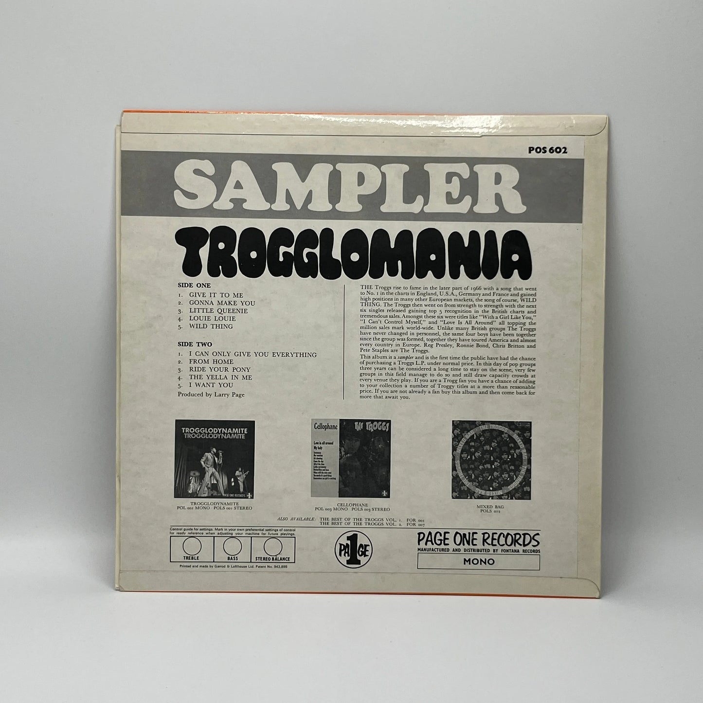 The Troggs – Trogglomania LP