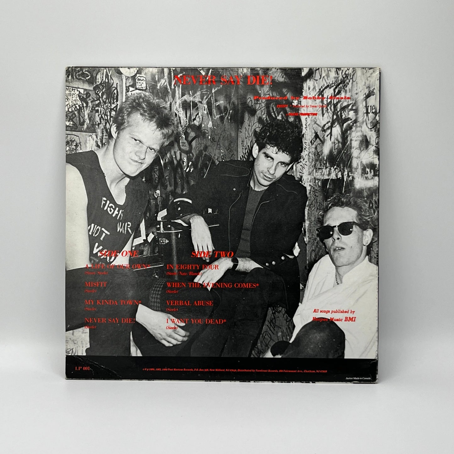 The Undead - Never Say Die! LP