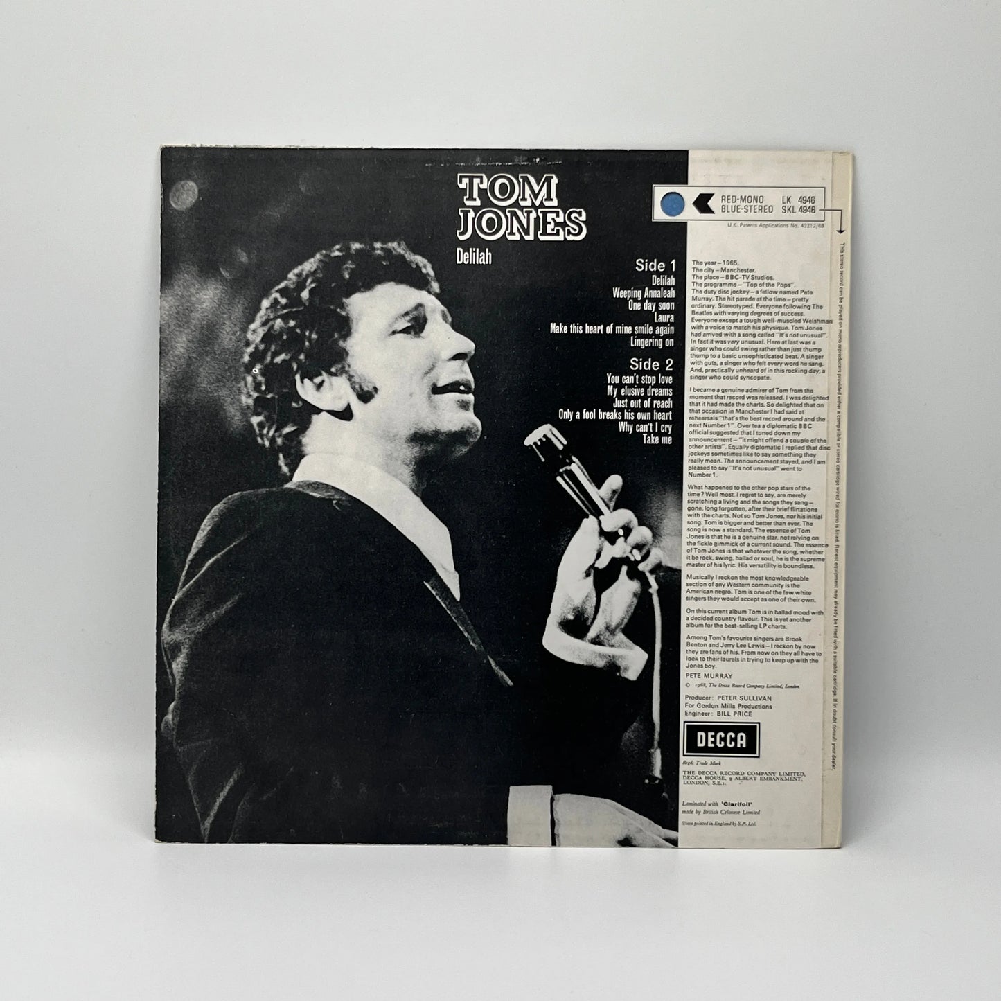 Tom Jones - Delilah LP