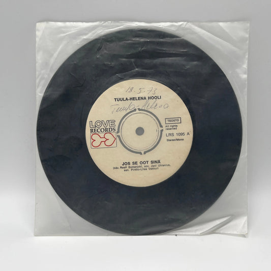 Tuula-Helena Hooli - Jos Se Oot Sinä/Muistot Vain Vilkuttaa Single