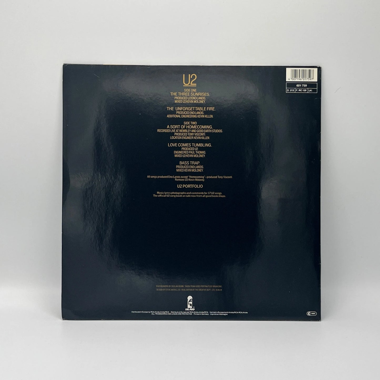 U2 - The Unforgettable Fire Maxi-Single