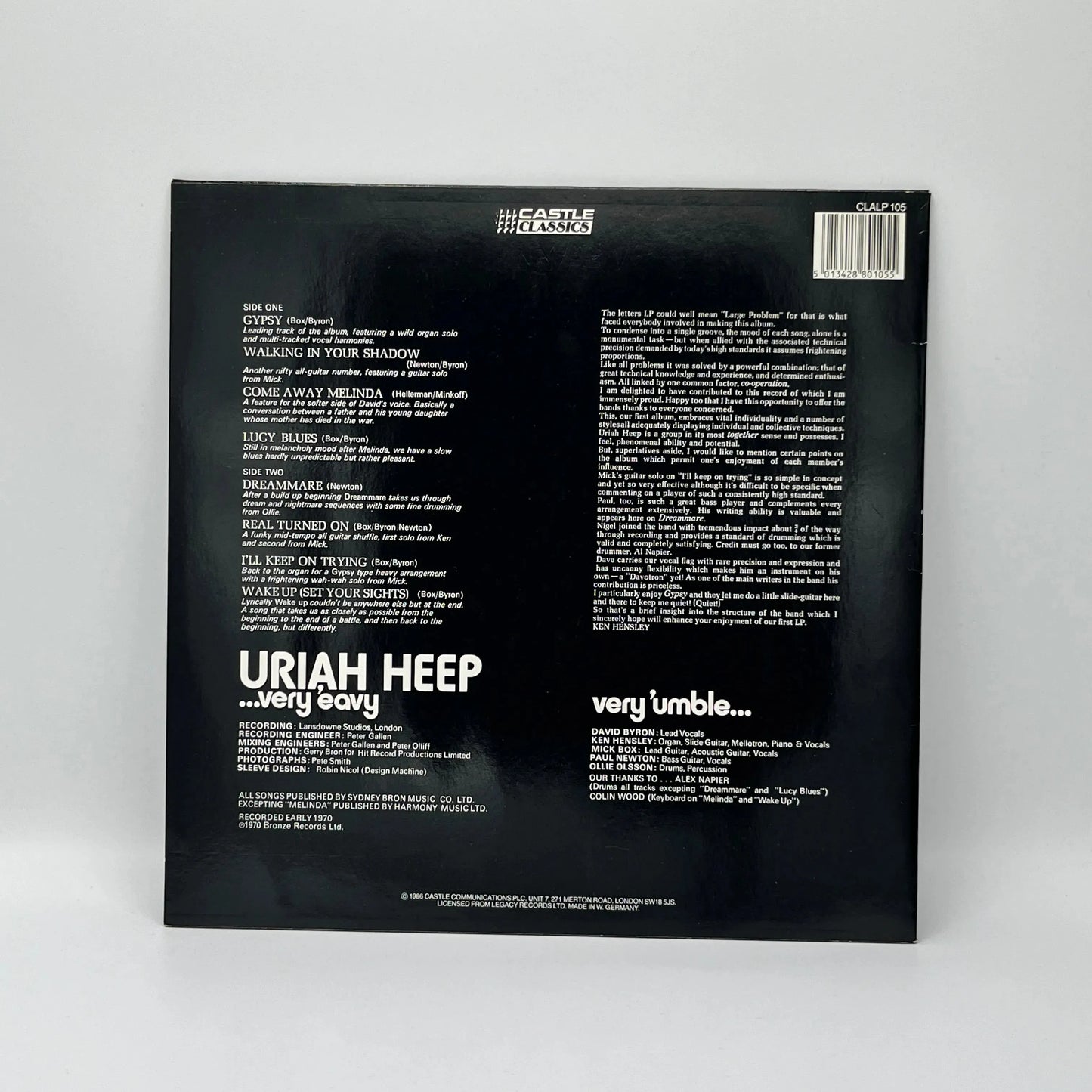 Uriah Heep -  ...Very 'Eavy Very 'Umble... LP