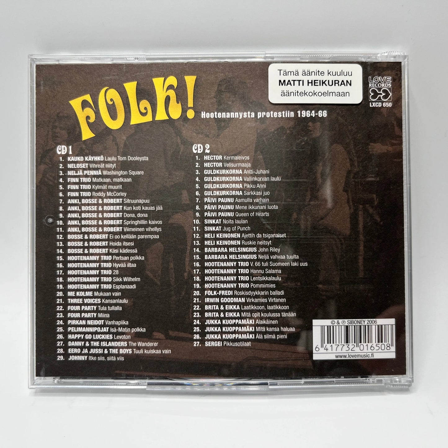 Various - Folk! Hootenannysta Protestiin 1964-66 2CD