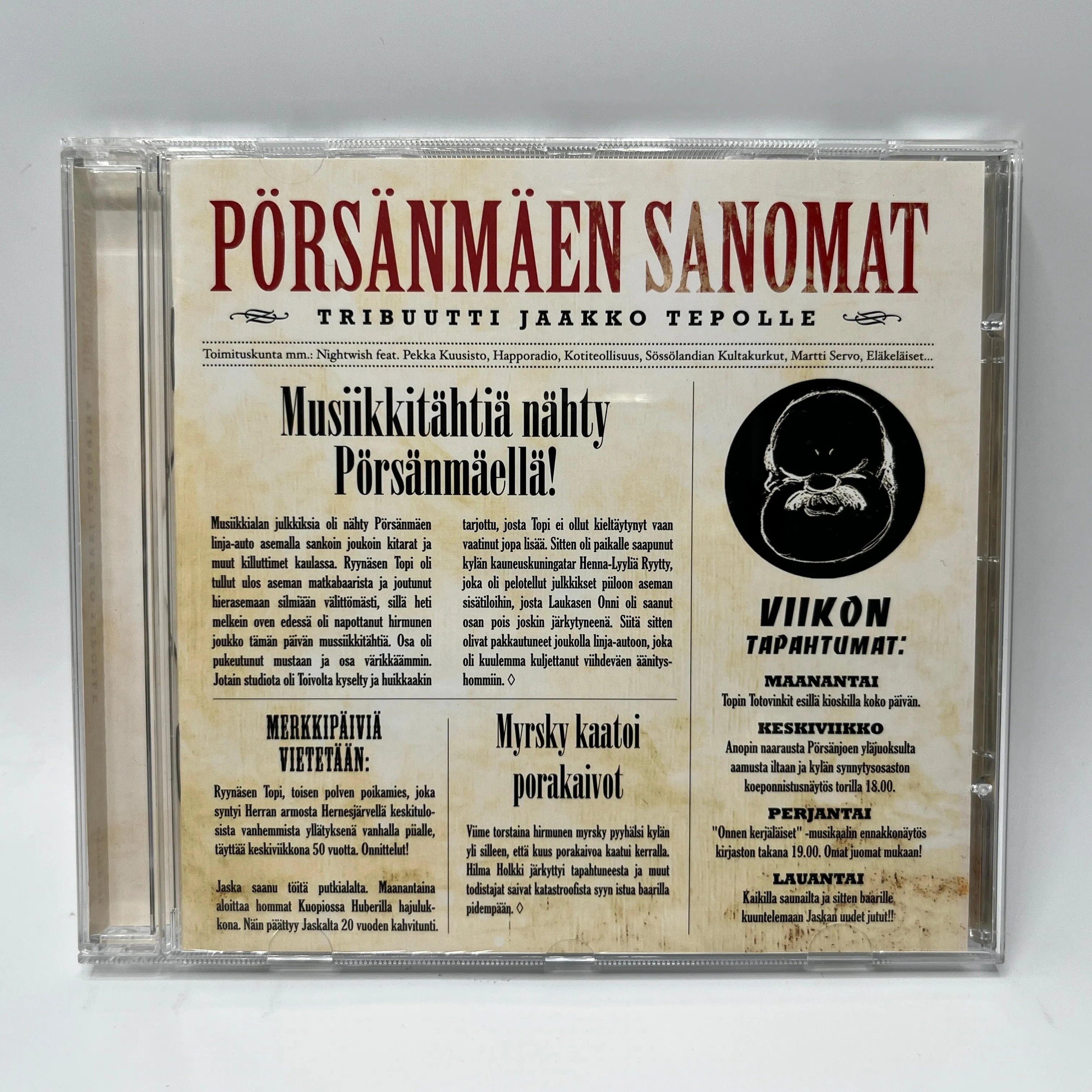 Various – Pörsänmäen Sanomat - Tribuutti Jaakko Tepolle CD
