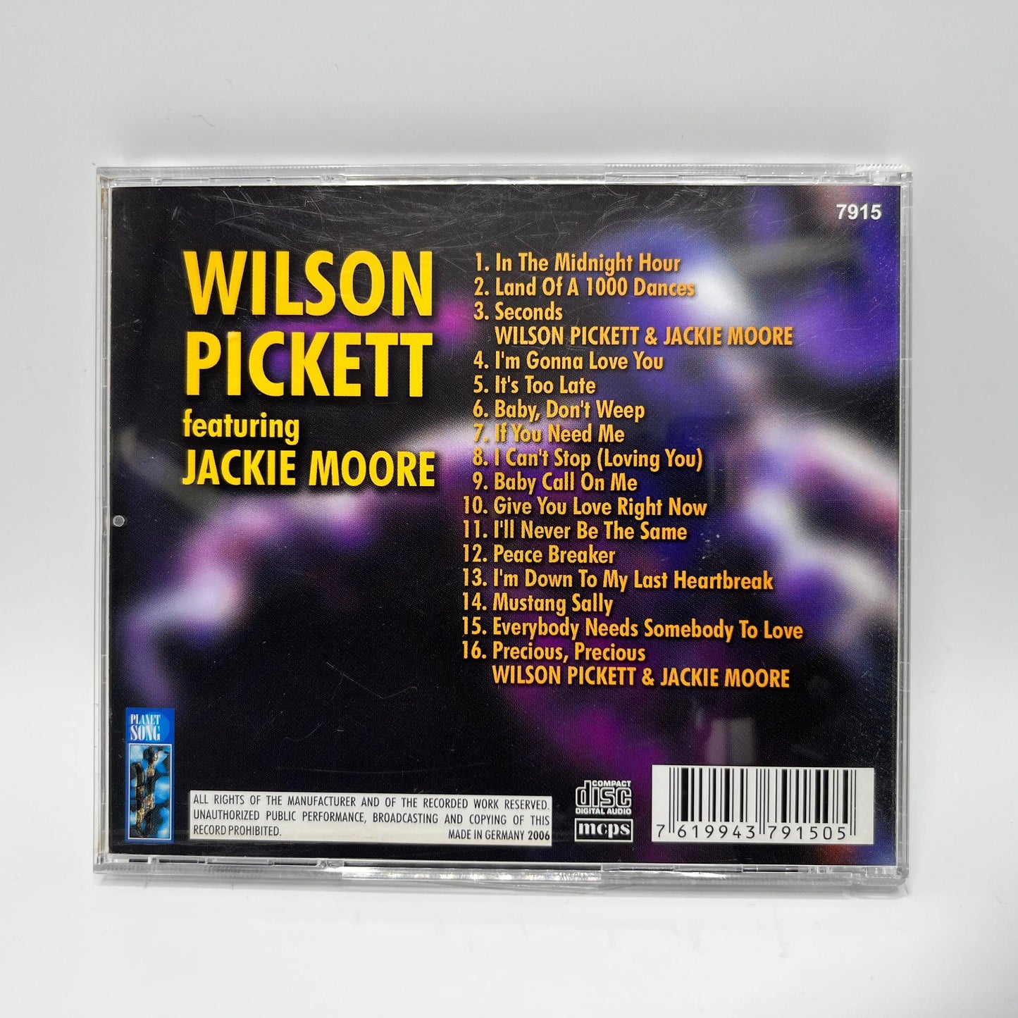 Wilson Pickett, Jackie Moore – Wilson Pickett Featuring Jackie Moore CD
