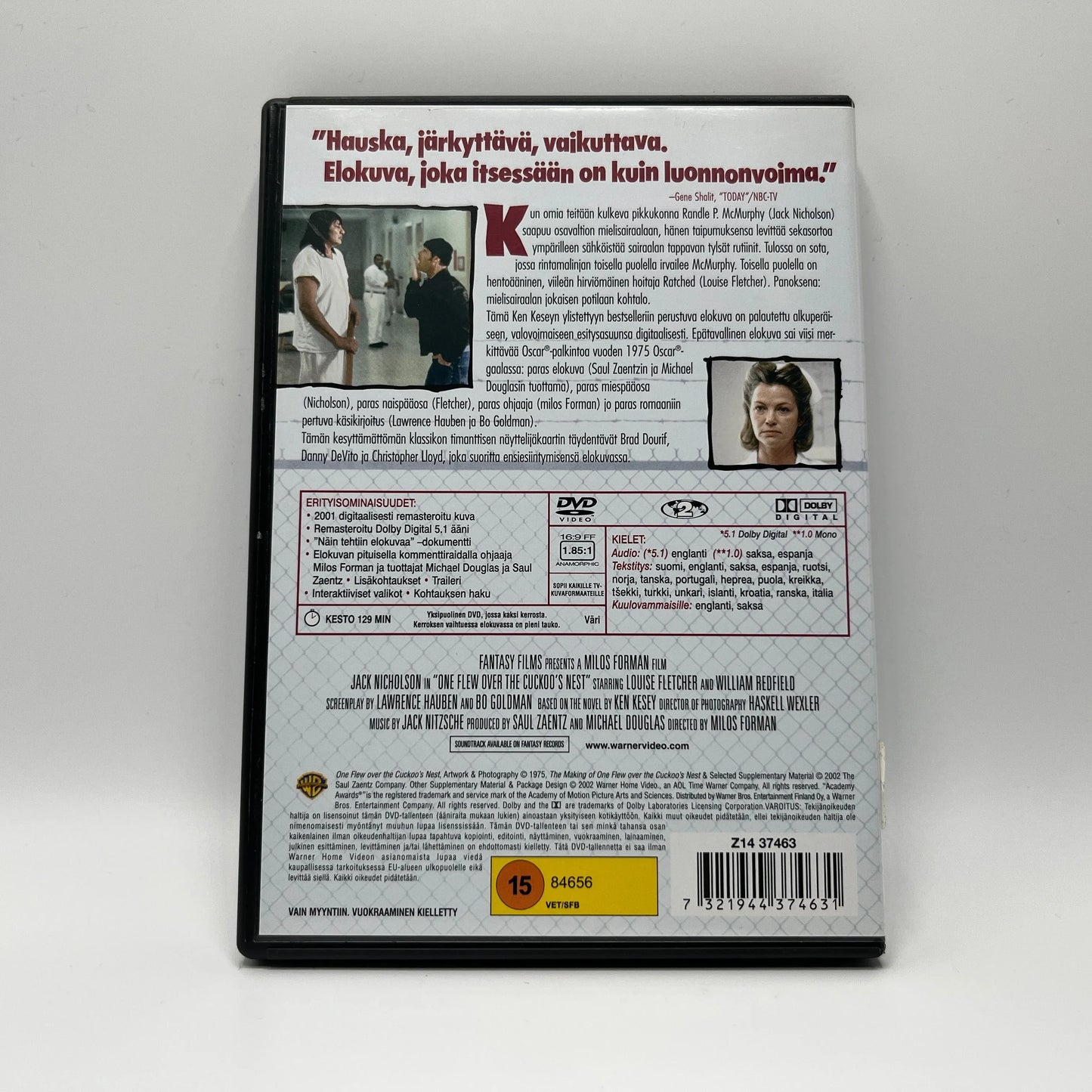 Yksi Lensi Yli Käenpesän (DVD)