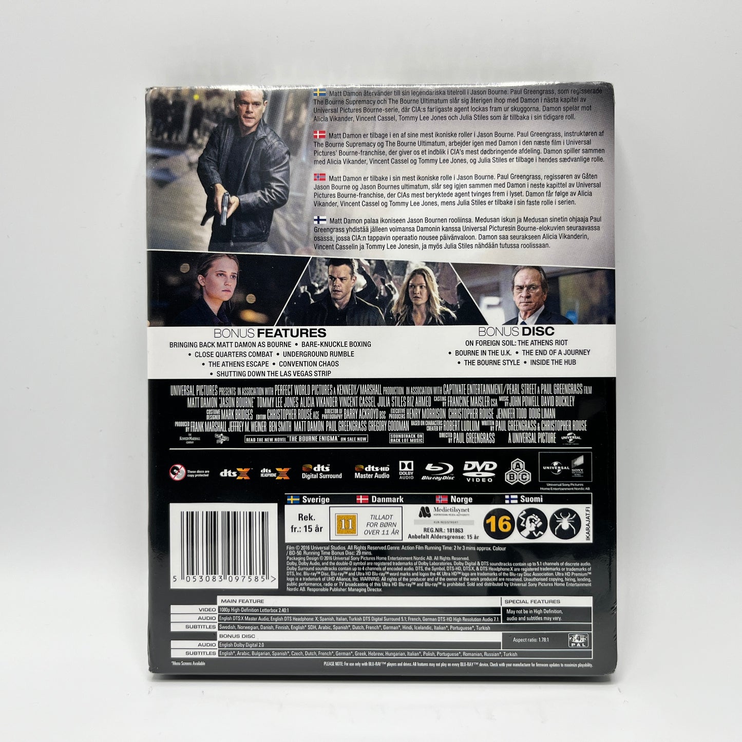 Jason Bourne (Blu-Ray, Steelbook)